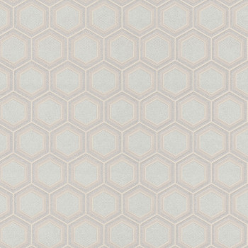 Luxury beige geometric pattern wallpaper Z76010, Vision, Zambaiti Parati