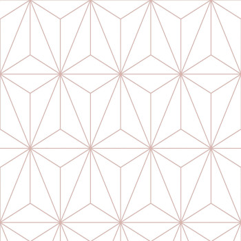 White geometric pattern wallpaper  104737, Formation, Graham & Brown
