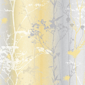 Yellow-gray wallpaper, meadow flowers 104072, Reclaim, Graham&Brown