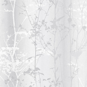 Grey-silver wallpaper meadow flowers 104070, Reclaim, Graham&Brown