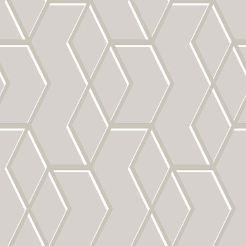 Natural wallpaper, golden geometric pattern 105909, Formation, Graham & Brown