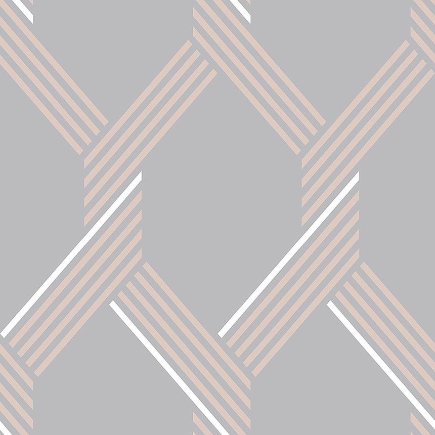 Gray geometric pattern wallpaper 105467, Formation, Graham & Brown