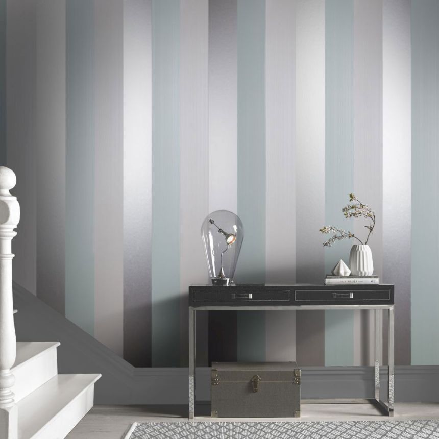 Non-woven striped wallpaper 103528, Formation, Graham&Brown