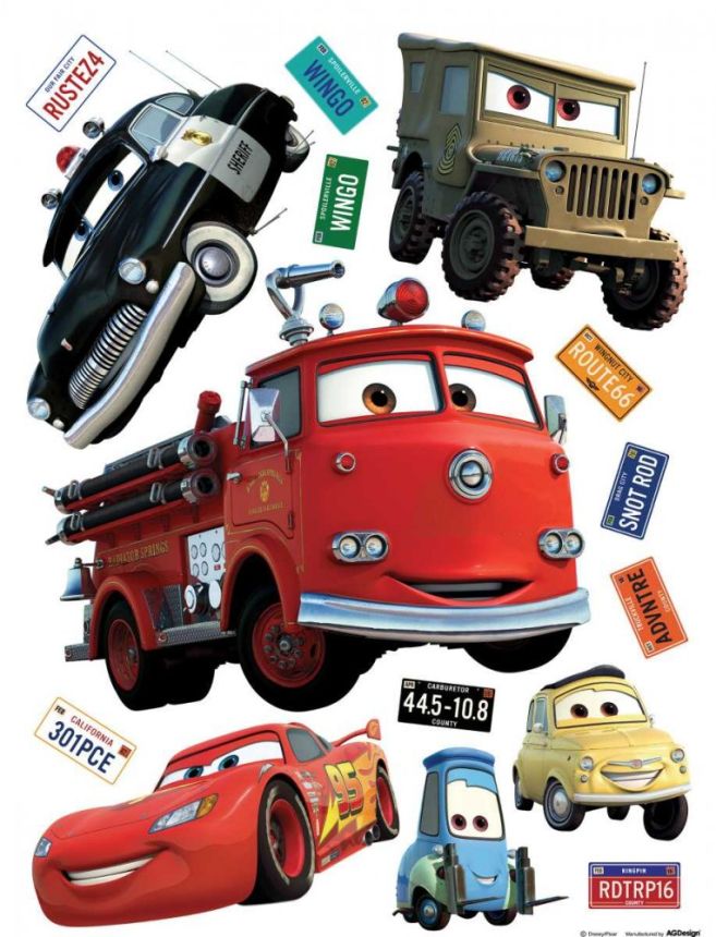 Children's wall sticker DK 1794, Disney Cars, AG Design
