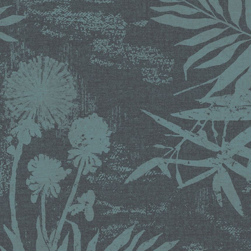Wallpaper with plants and leaves 379034, Lino, Eijffinger