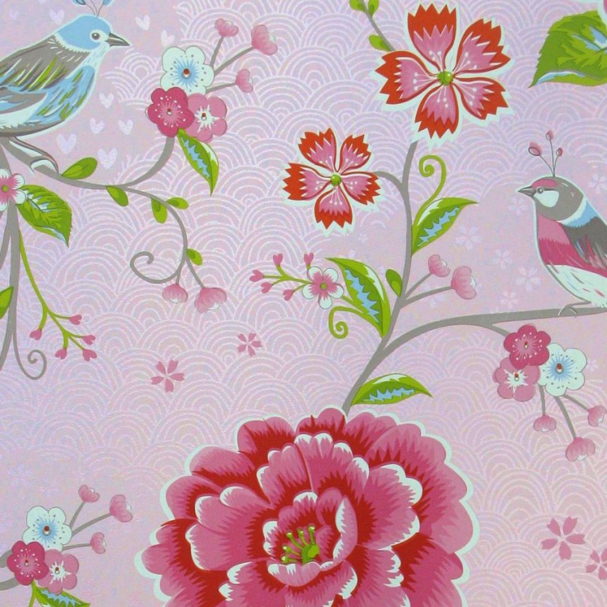Non-woven wallpaper 300160, Flowers, birds, Pip Studio 5, Eijffinger