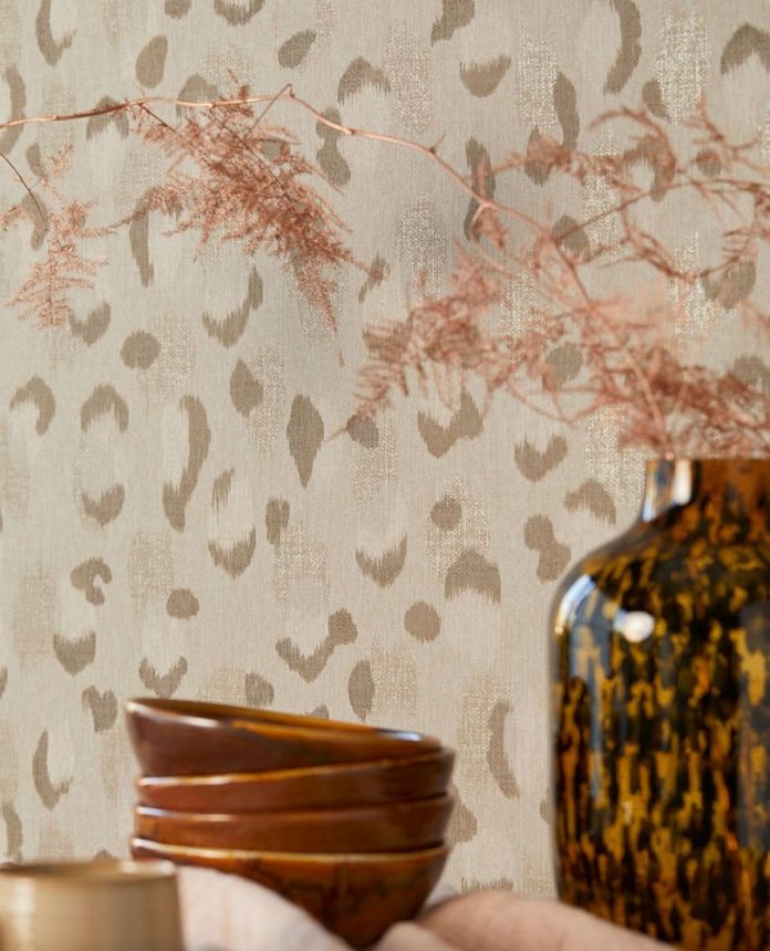 Leather, leopard, non-woven wallpaper 300541, Skin, Eijffinger