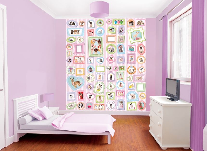 Children's wall mural  42124, Studio Pets, Walltastic, 8 pieces