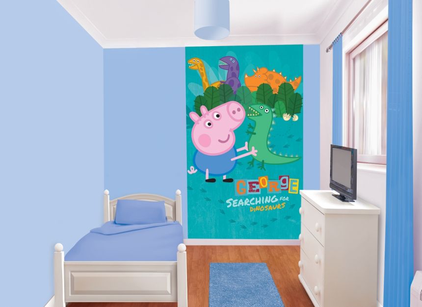 Children's wall mural George the pig 43015, 6 pieces