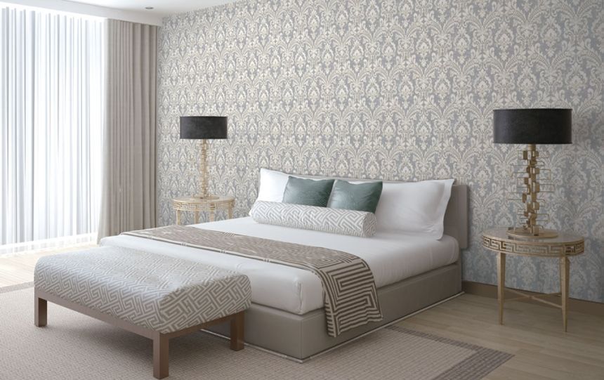 Non-woven wallpaper with a damask pattern VD219172, Afrodita, Vavex