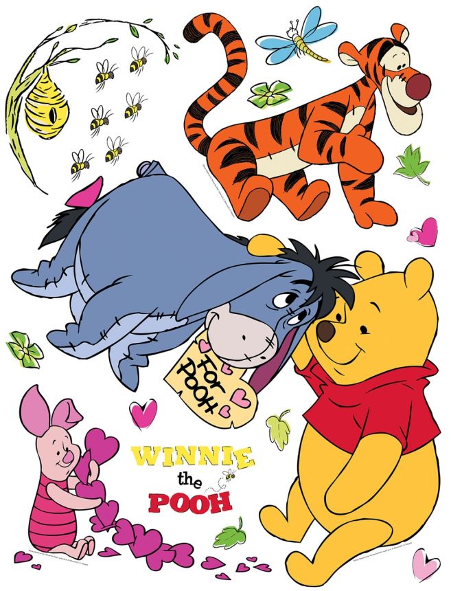 Children's wall sticker DK 862, Disney, Winnie the Pooh and friends, AG Design